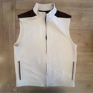 Daniel Cremieux Cream and Brown Vest